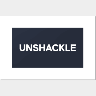 Unshackle - Unlock Your True Potential / Navy Posters and Art